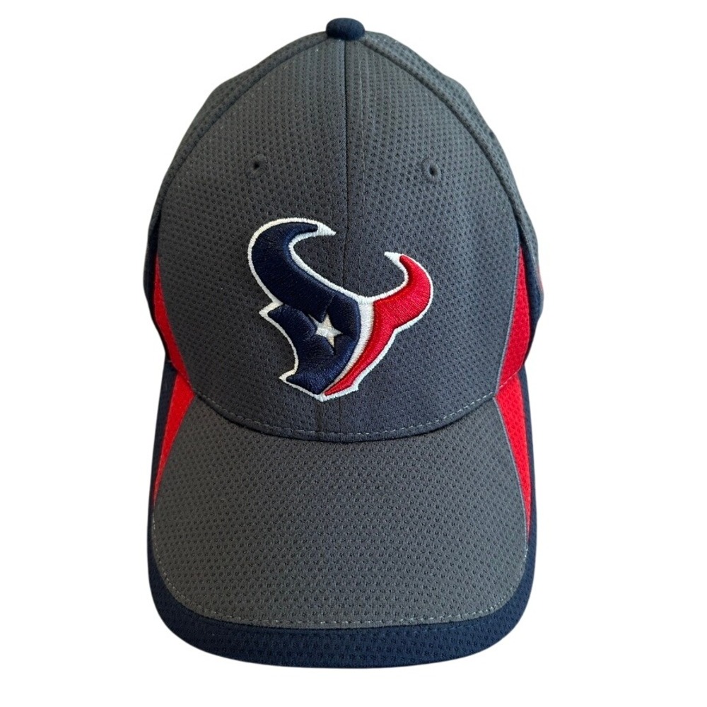 Houston Texans New Era 39Thirty Fitted Small-Med Hat NFL‎ Football Gray Red Bl